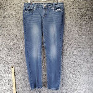 Red Camel Jeans Womens Size 15 Blue Skinny Stretch Denim